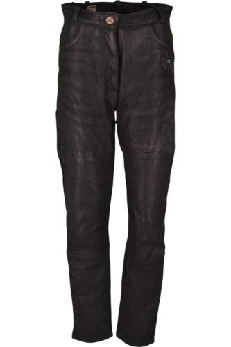 Przejdź do produktu DAMSKIE SPODNIE MOTOCYKLOWE SKÓRZANE SKÓRA CHOPPER 42 L XL