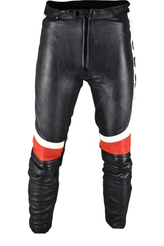 Przejdź do produktu JUMBO MĘSKIE SPODNIE MOTOCYKLOWE SKÓRZANE SKÓRA PROTEKTORY 56 M