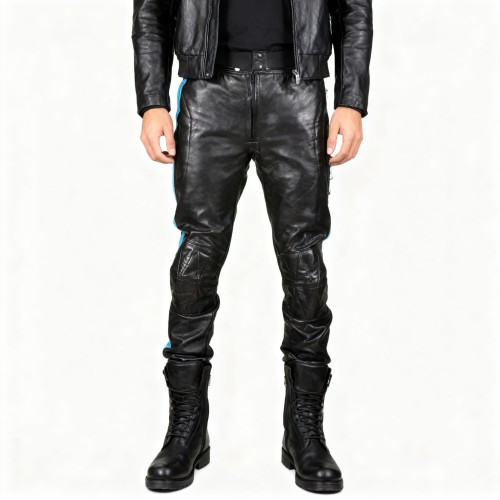 Przejdź do produktu Spodnie motocyklowe skórzane męskie Suzuki skóra  XS