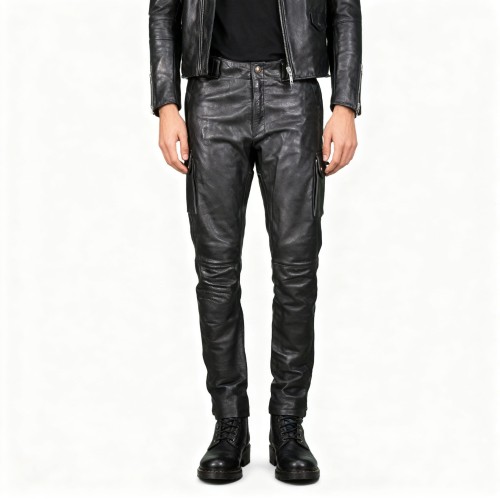 Przejdź do produktu Spodnie motocyklowe męskie skórzane Hein Gericke skóra chopper 50 S