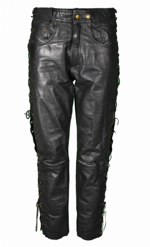 Przejdź do produktu POLO MĘSKIE SPODNIE MOTOCYKLOWE SKÓRZANE SKÓRA SZNUROWANE CHOPPER XS S