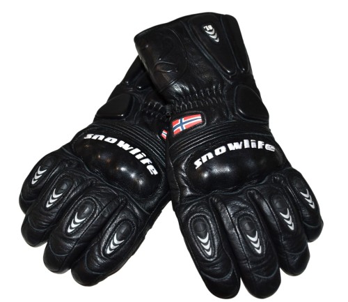 Przejdź do produktu Rękawice motocyklowe Snowlife skórzano tekstylne męskie S
