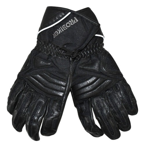 Przejdź do produktu Rękawice motocyklowe Probiker skórzano tekstylne damskie XXS
