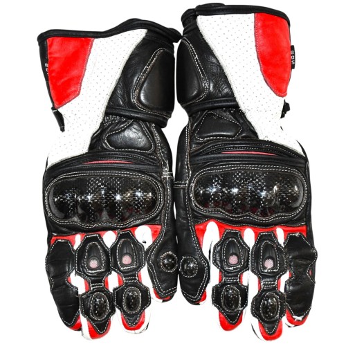 Przejdź do produktu Rękawice motocyklowe skórzane męskie M