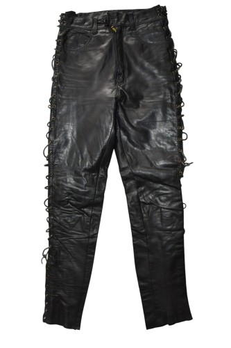 Przejdź do produktu Spodnie motocyklowe skórzane sznurowane 30 XS