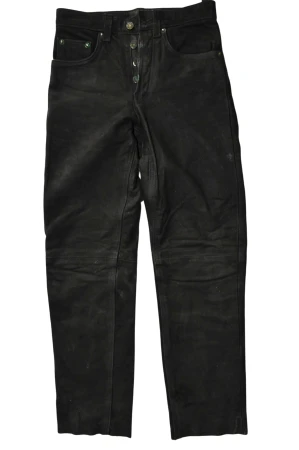 spodnie motocyklowe skórzane proste damskie 26 XS