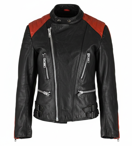 Przejdź do produktu Kurtka motocyklowa skórzana ramoneska męska XS S