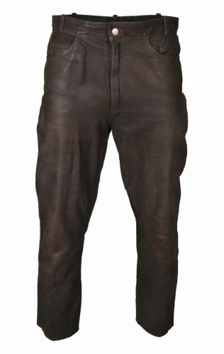 Przejdź do produktu MĘSKIE SPODNIE MOTOCYKLOWE SKÓRZANE SKÓRA CHOPPER 38 M L