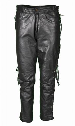 Przejdź do produktu SPODNIE MOTOCYKLOWE SKÓRZANE SKÓRA SZNUROWANE CHOPPER 28 XS S