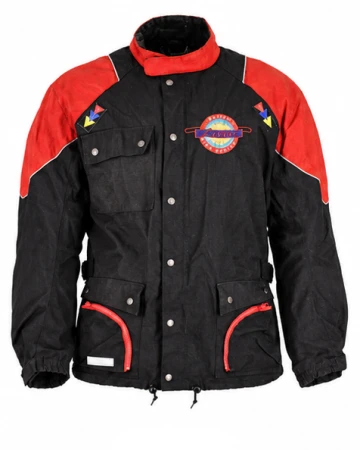 męska kurtka motocyklowa tekstylna Levior z protektorami łokci i ramion rozmiar L XL