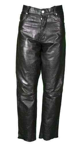 Przejdź do produktu MĘSKIE SPODNIE MOTOCYKLOWE SKÓRZANE SKÓRA CHOPPER 48 S M