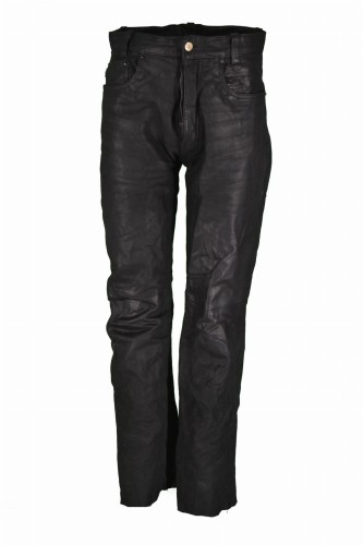 Przejdź do produktu LINUS MĘSKIE SPODNIE MOTOCYKLOWE SKÓRZANE SKÓRA CHOPPER 30 S