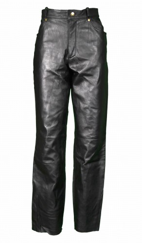 Przejdź do produktu J.F.G. MĘSKIE SPODNIE MOTOCYKLOWE SKÓRZANE SKÓRA CHOPPER 48 S M
