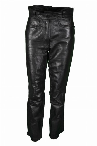 Przejdź do produktu DAMSKIE SPODNIE MOTOCYKLOWE SKÓRZANE SKÓRA CHOPPER 38 M