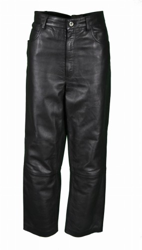 Przejdź do produktu MĘSKIE SPODNIE MOTOCYKLOWE SKÓRZANE SKÓRA CHOPPER 50 S M
