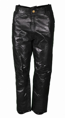 Przejdź do produktu LINUS MĘSKIE SPODNIE MOTOCYKLOWE SKÓRZANE SKÓRA CHOPPER M