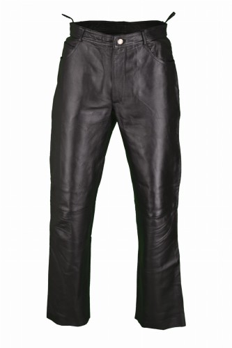 Przejdź do produktu MĘSKIE SPODNIE MOTOCYKLOWE SKÓRZANE SKÓRA CHOPPER 52 M