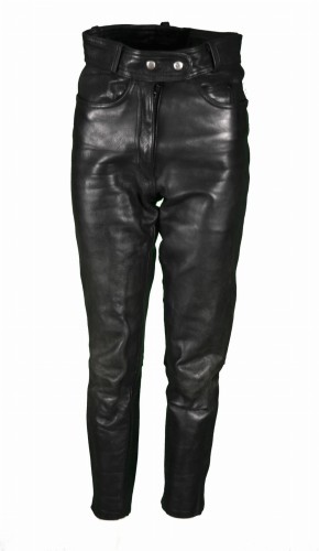 Przejdź do produktu DAMSKIE SPODNIE MOTOCYKLOWE SKÓRZANE SKÓRA CHOPPER 36 S